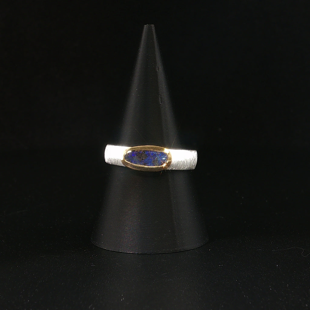 Boulder Opal Ring