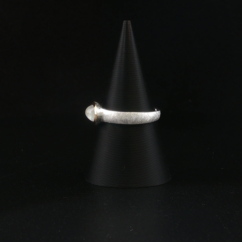 Regenbogen Mondstein Ring