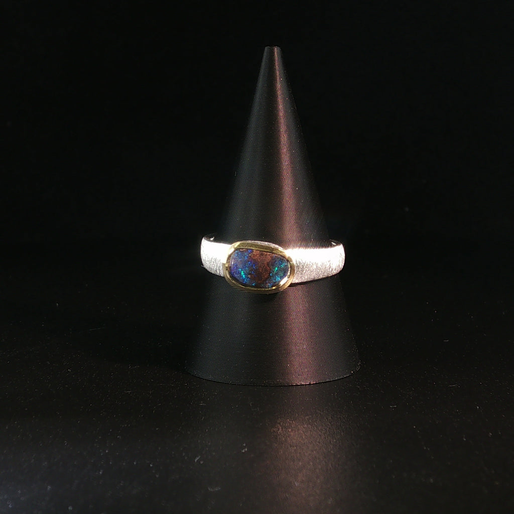 Boulder Opal Ring