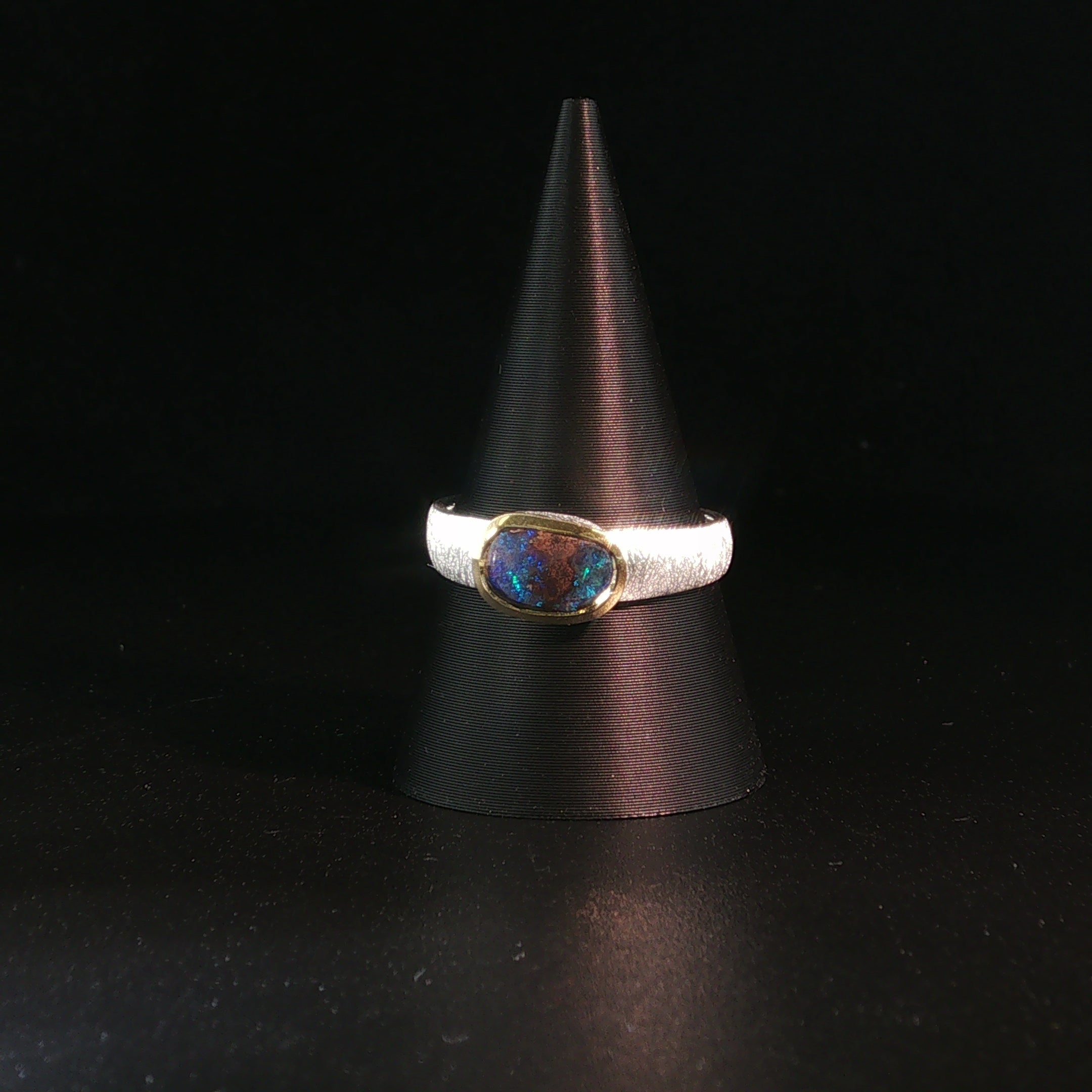 Boulder Opal Ring
