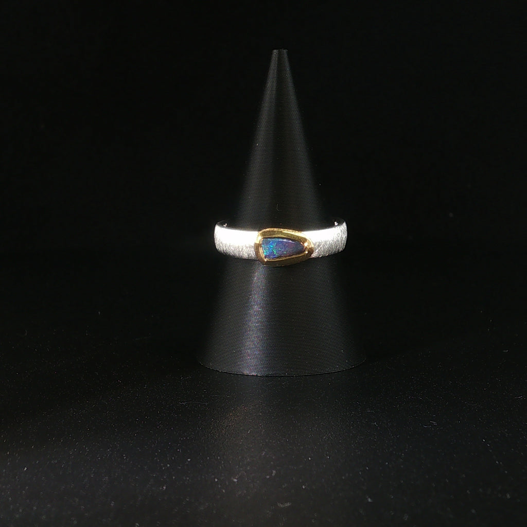 Boulder Opal Ring