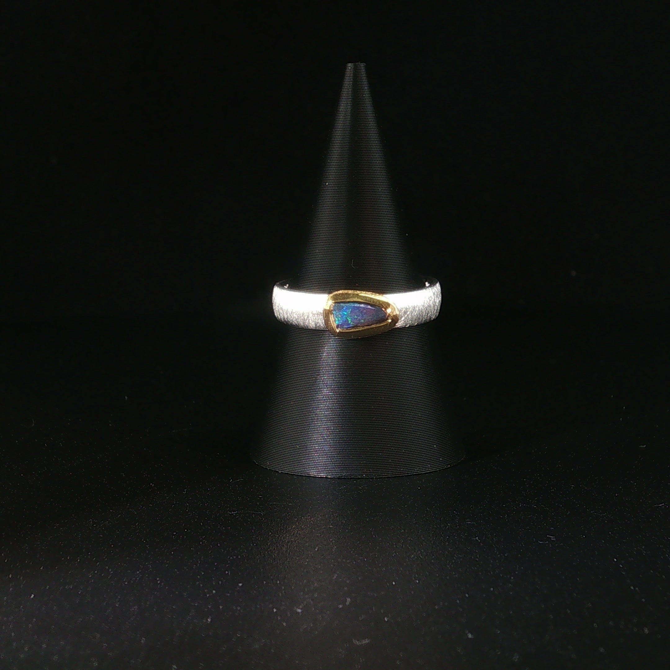 Boulder Opal Ring