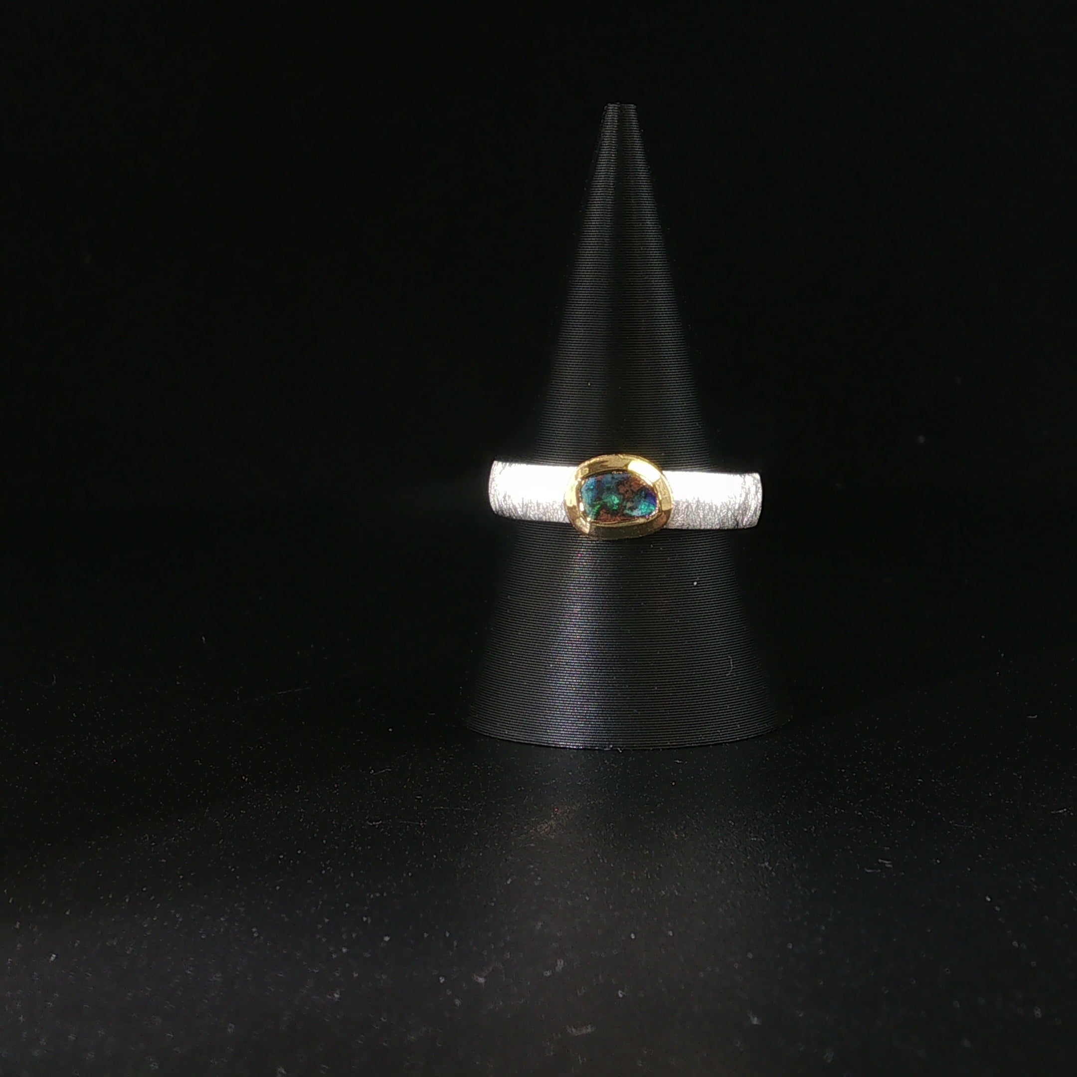 Boulder Opal Ring