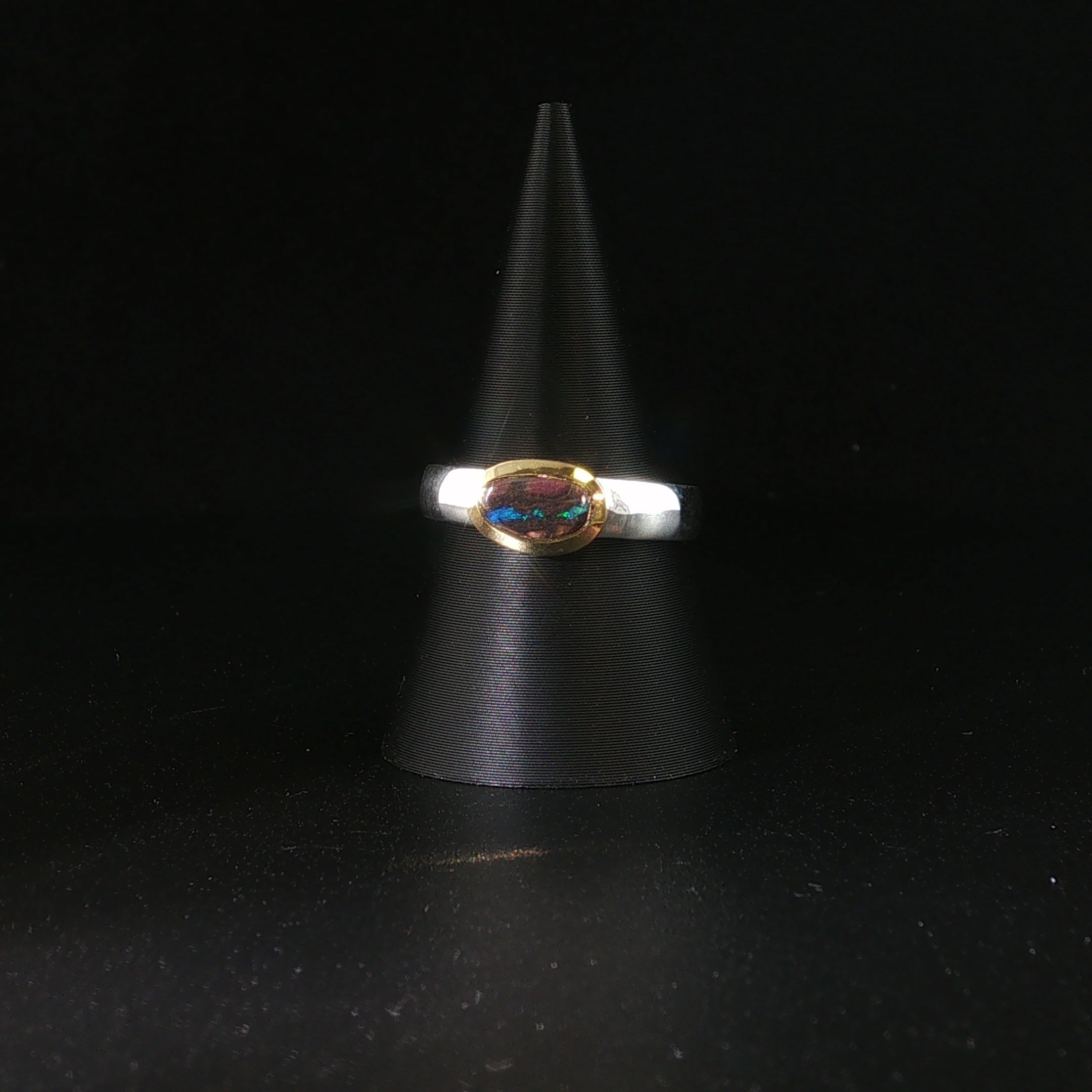 Boulder Opal Ring
