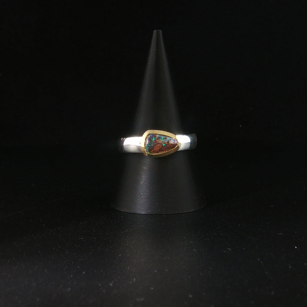 Boulder Opal Ring