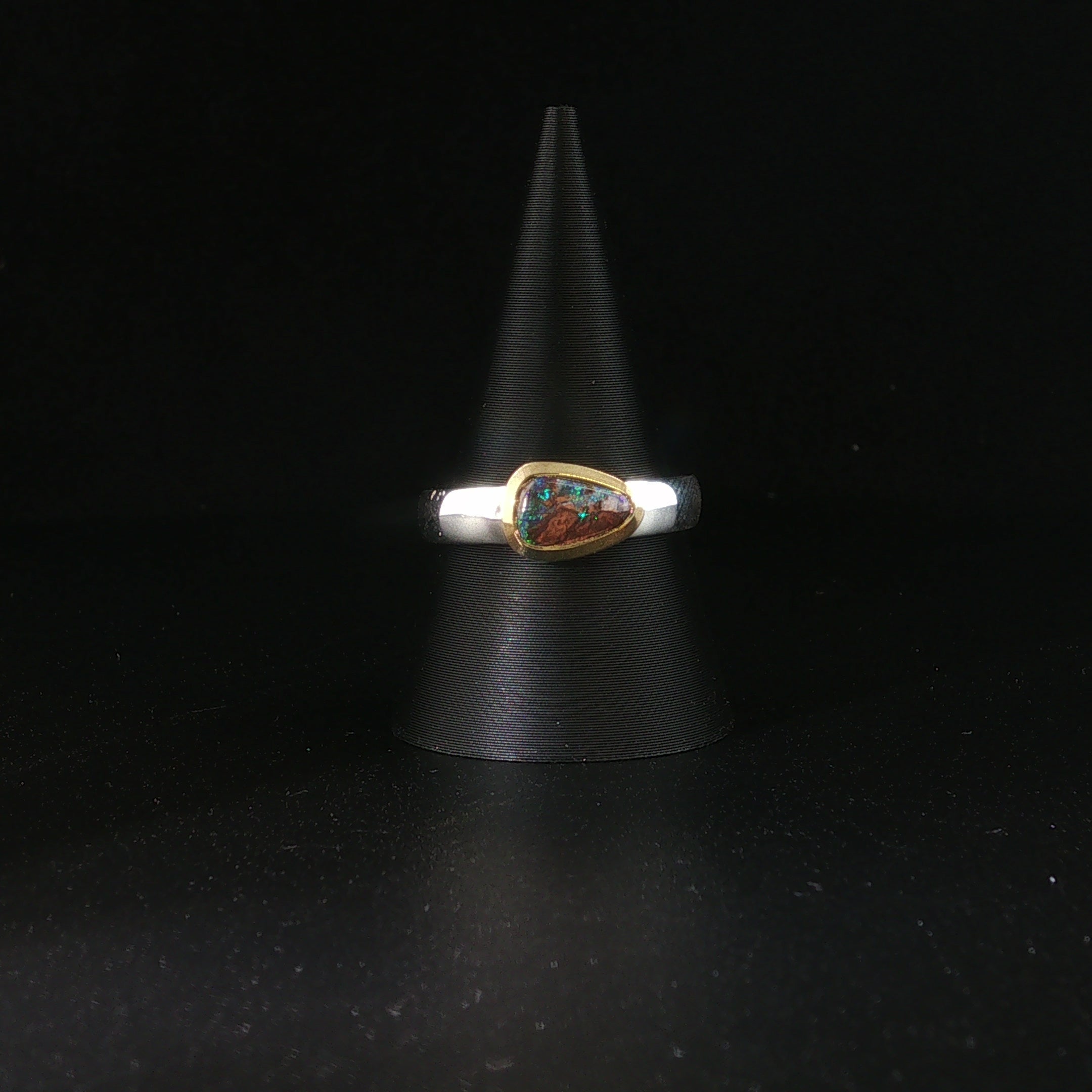 Boulder Opal Ring