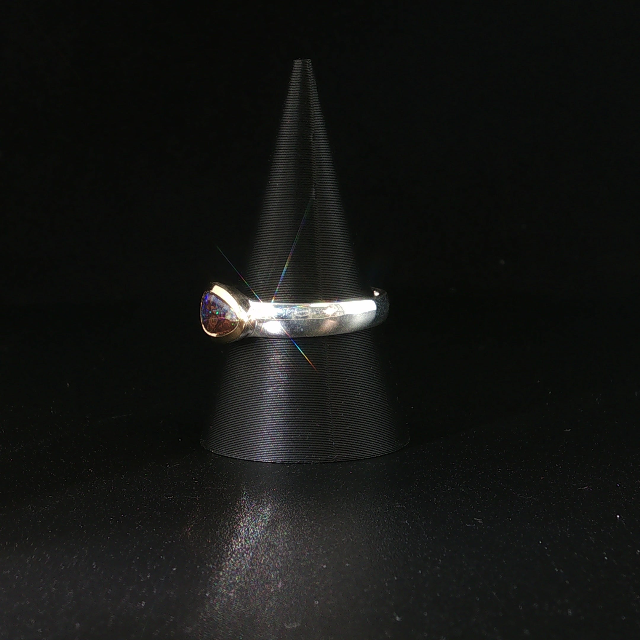 Boulder Opal Ring
