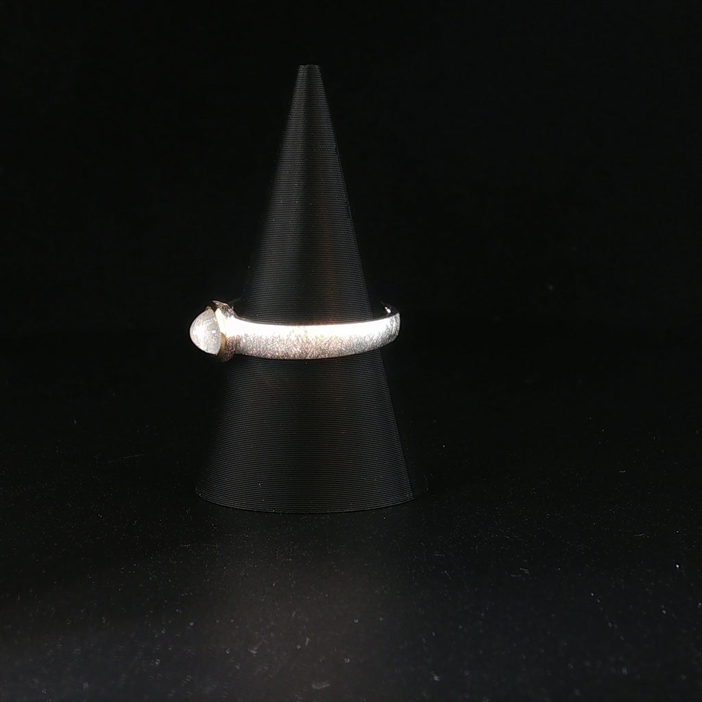 Regenbogen Mondstein Ring
