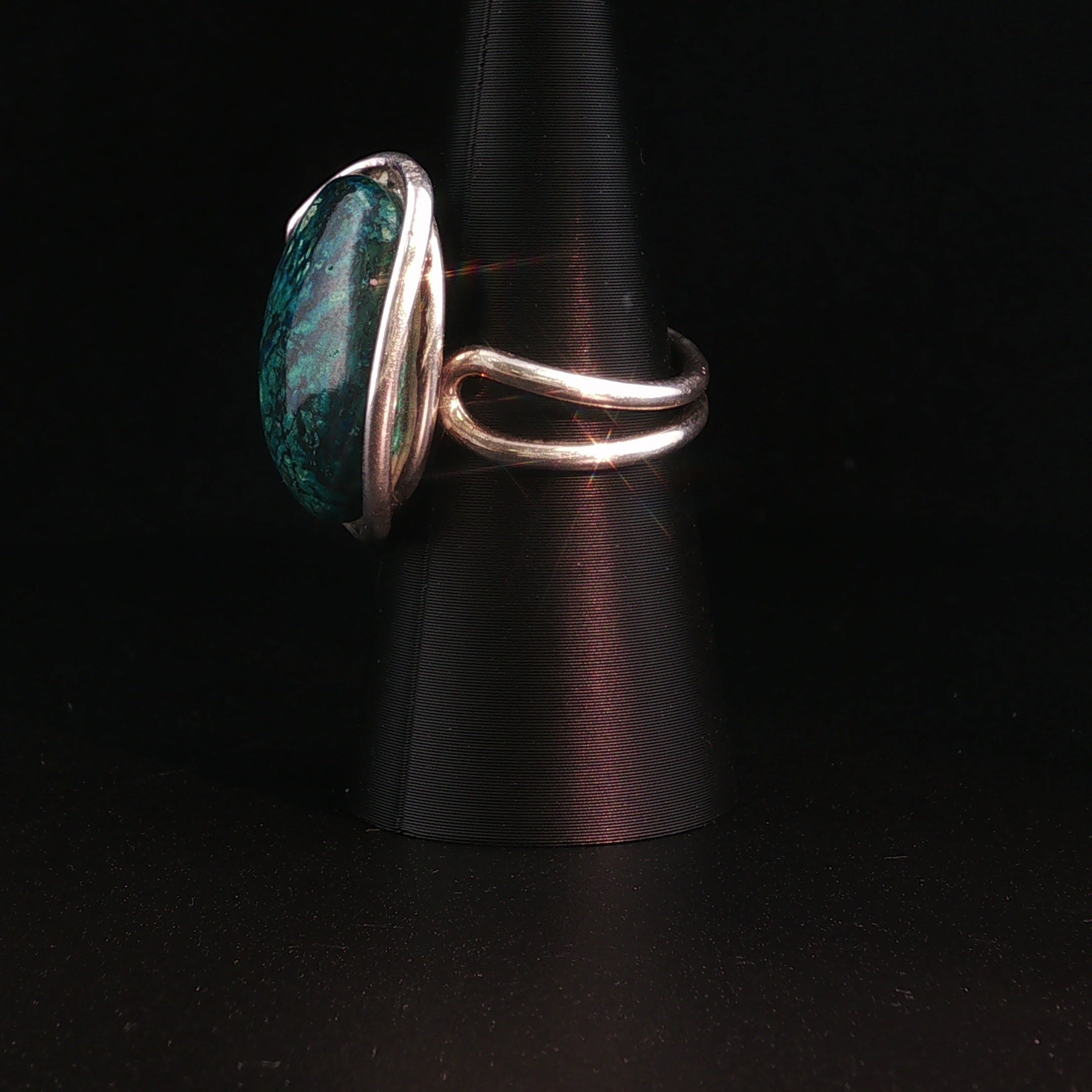 Chrysokoll Ring